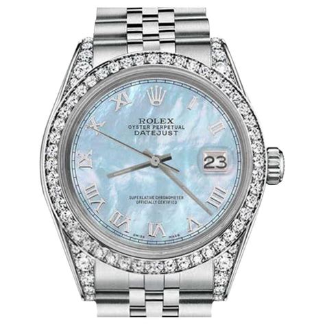 rolex babyblue|Rolex baby blue face.